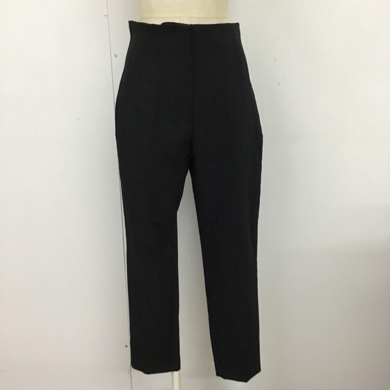 ザラ ZARA ボトムス ボトムス 1608 832 800 ハイウエストパンツ S 無地 黒 / ブラック / レディース USED 古着 中古 10096395