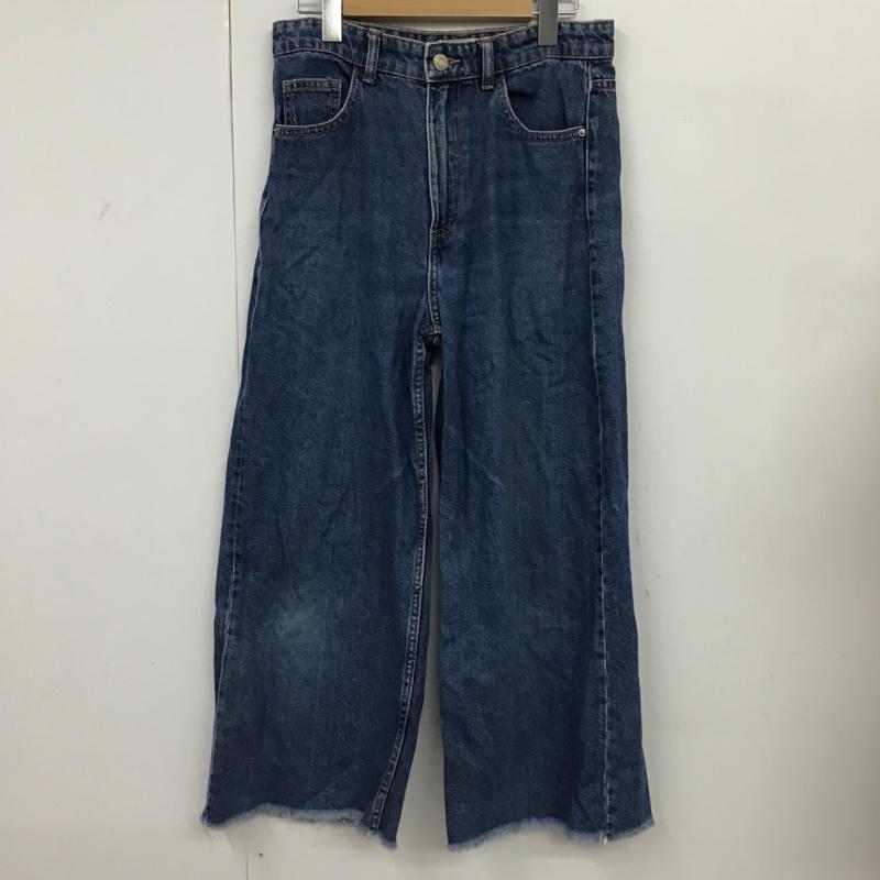 ザラ ZARA パンツ デニム、ジーンズ 8197 816 401 カットオフ ジーパン EU36 36 無地 青 / ブルー / レディース USED 古着 中古 10096399
