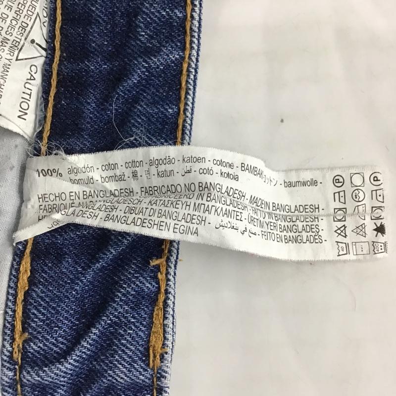 ザラ ZARA パンツ デニム、ジーンズ 8197 816 401 カットオフ ジーパン EU36 36 無地 青 / ブルー / レディース USED 古着 中古 10096399
