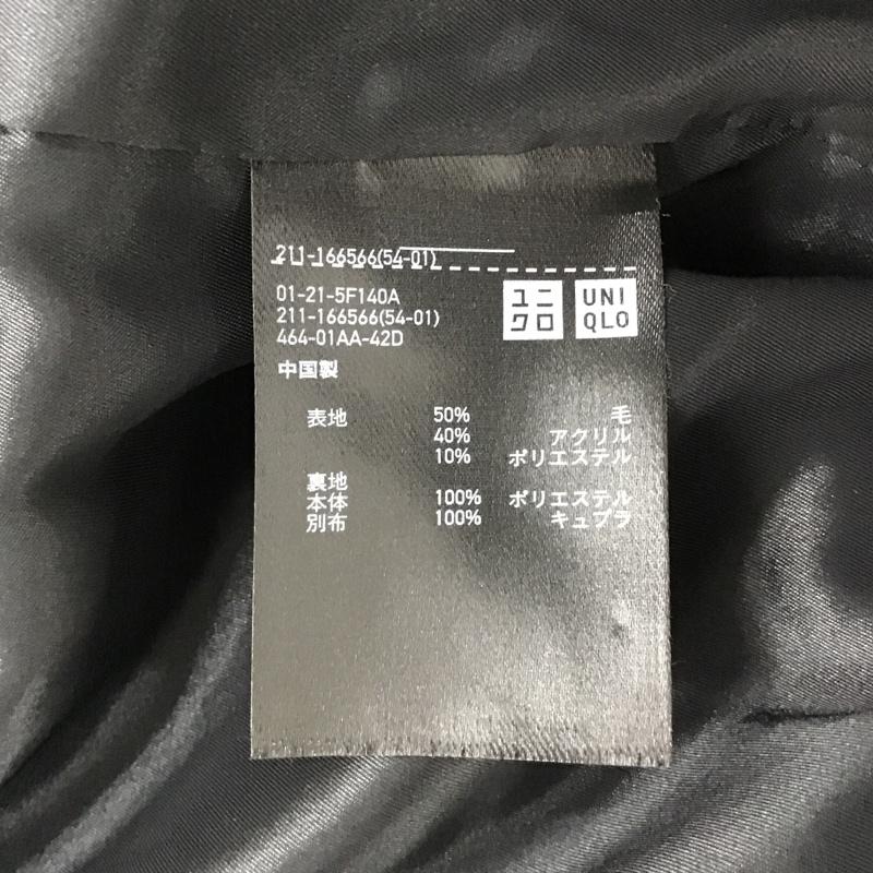 ユニクロ UNIQLO ジャケット、上着 ジャケット、ブレザー 211-166566 CARINE ROITFELD ソフトウールジャケット ノーカラー タグ付き M 無地 黒 / ブラック / レディース USED 古着 中古 10096401