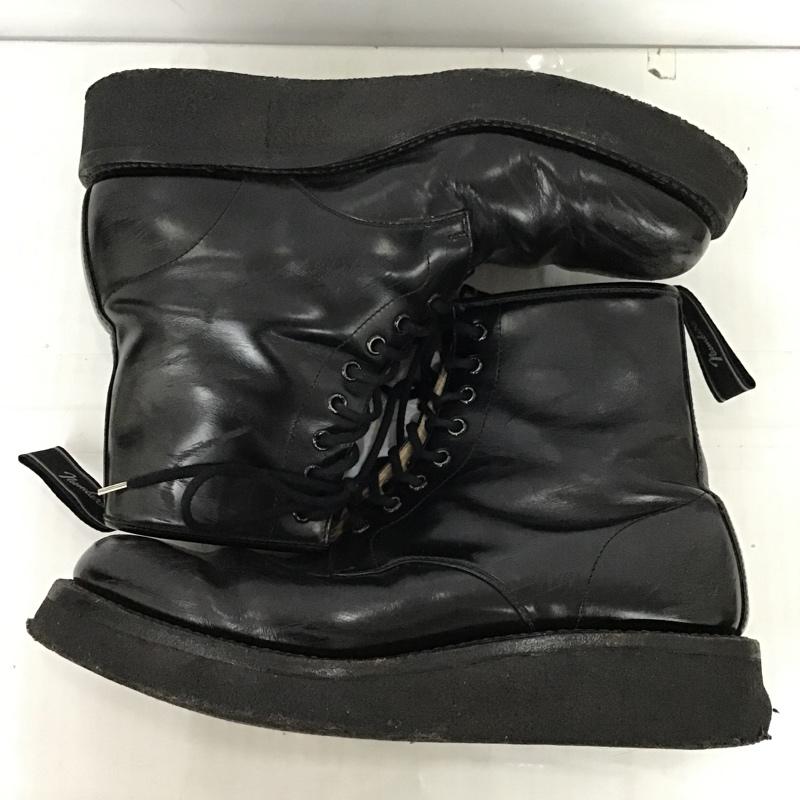 ナンバーナイン NUMBER (N)INE ブーツ ショートブーツ レースアップブーツ 無地 黒 / ブラック / メンズ USED 古着 中古 10096420