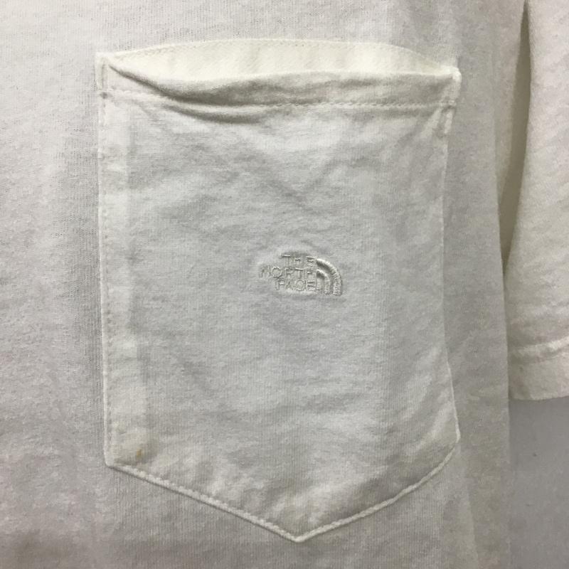 ザ ノースフェイス パープルレーベル THE NORTH FACE PURPLE LABEL Tシャツ 半袖 NT3103N 7ozH/SPocketTee 半袖カットソー ポケットTシャツ M ロゴ、文字 白 / ホワイト / メンズ USED 古着 中古 10096449