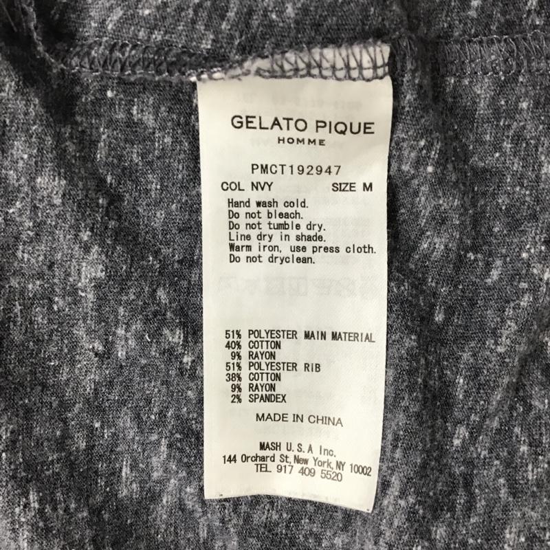 ジェラートピケ gelato pique Tシャツ 半袖 PMCT192947 ドッグワンポイントTシャツ 半袖カットソー プリントTシャツ ルームウエア M プリント 灰 / グレー / メンズ USED 古着 中古 10096450