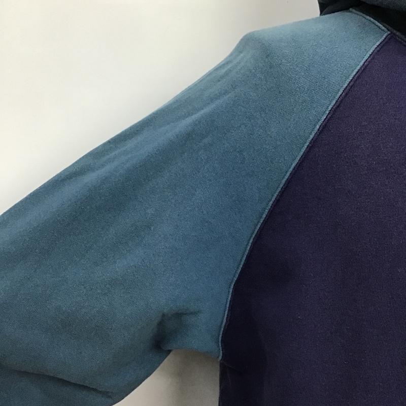 エーエイプバイアベイシングエイプ AAPE BY A BATHING APE パーカー 長袖 M ロゴ、文字 青 / ブルー / メンズ USED 古着 中古 10096462