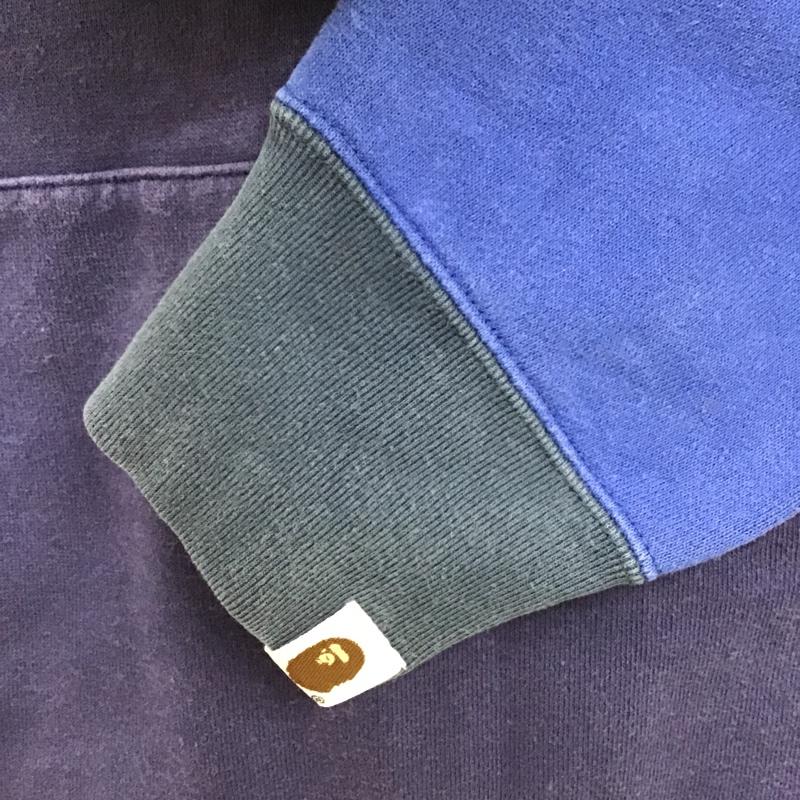 エーエイプバイアベイシングエイプ AAPE BY A BATHING APE パーカー 長袖 M ロゴ、文字 青 / ブルー / メンズ USED 古着 中古 10096462