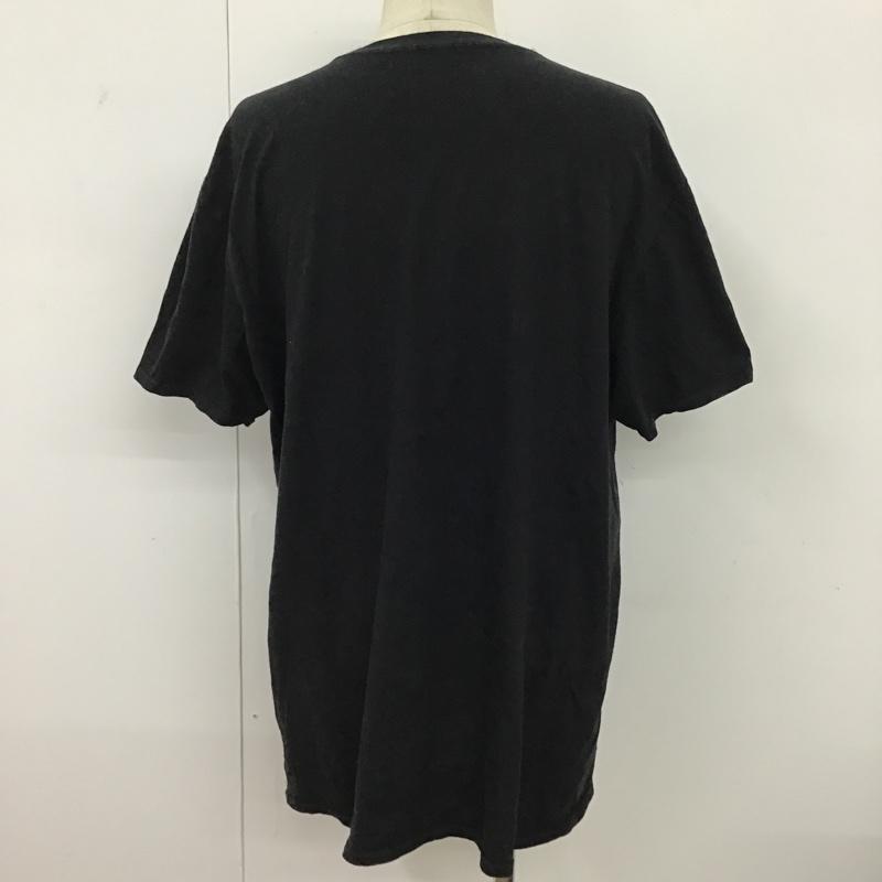 古着 USED Tシャツ 半袖 半袖カットソー プリントTシャツ クルーネックカットソー 古着 XXL プリント 黒 / ブラック / メンズ USED 古着 中古 10096515