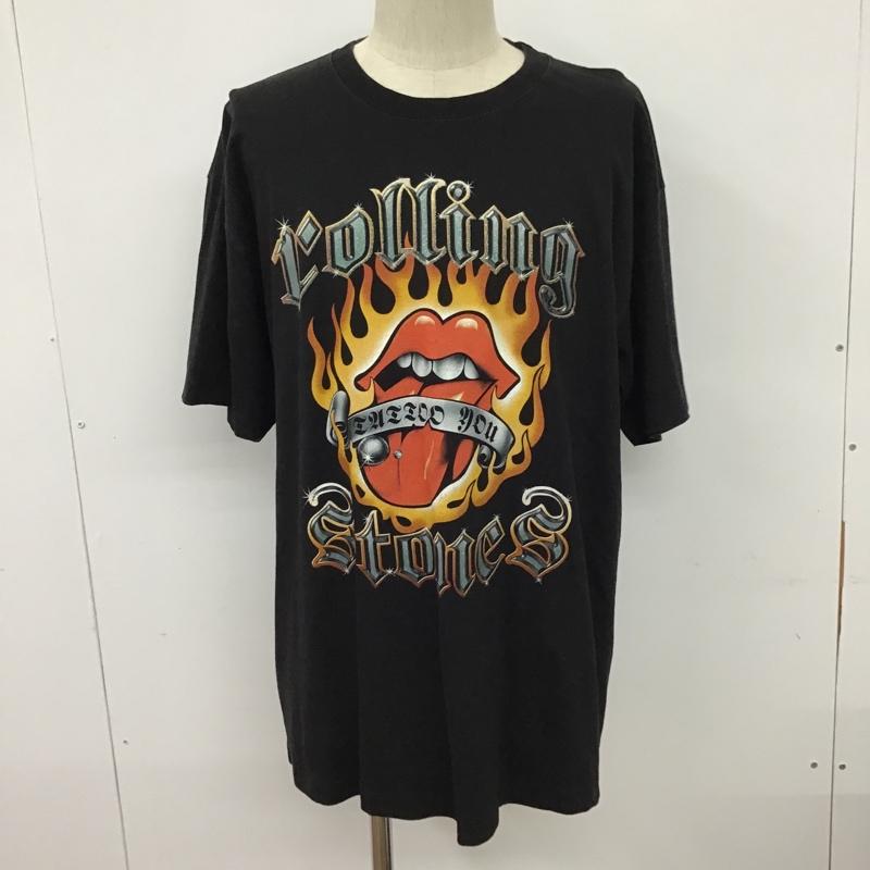 古着 USED Tシャツ 半袖 半袖カットソー プリントTシャツ クルーネックカットソー 古着 ヴィンテージ XL プリント 黒 / ブラック / メンズ USED 古着 中古 10096524