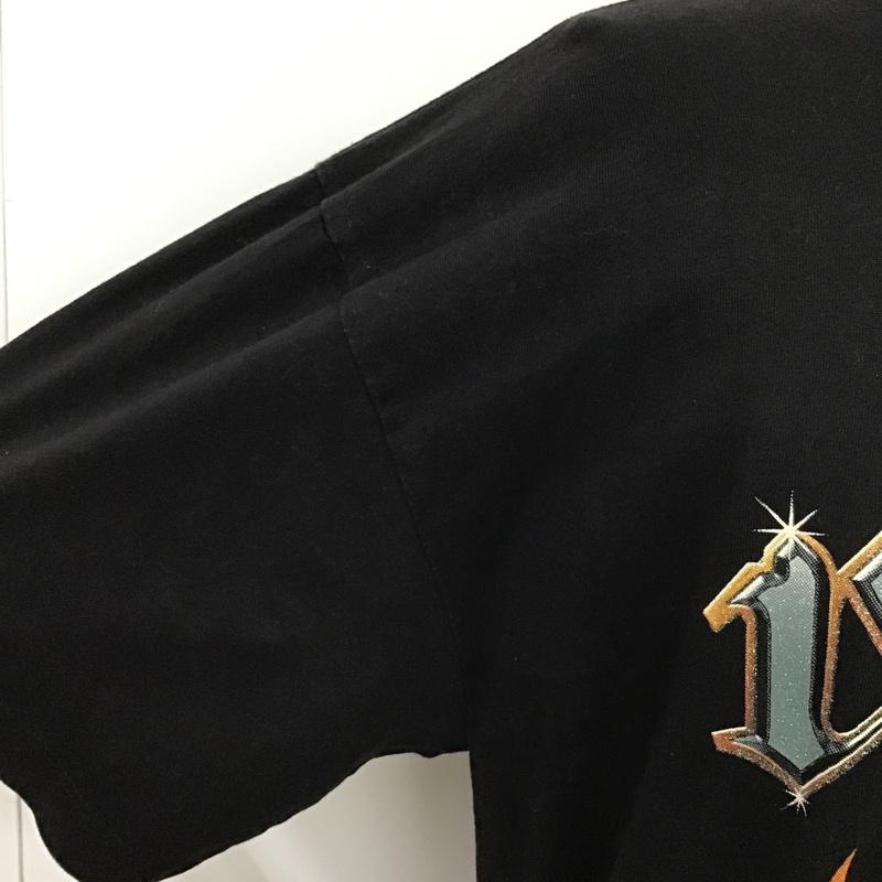 古着 USED Tシャツ 半袖 半袖カットソー プリントTシャツ クルーネックカットソー 古着 ヴィンテージ XL プリント 黒 / ブラック / メンズ USED 古着 中古 10096524