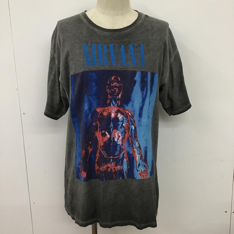 古着 USED Tシャツ 半袖 半袖カットソー プリントTシャツ クルーネックカットソー 古着 ヴィンテージ L プリント 灰 / グレー / メンズ USED 古着 中古 10096525