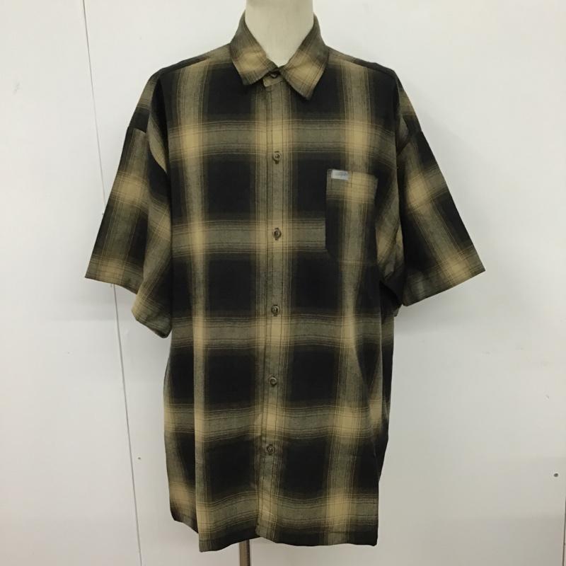 キャルトップ CALTOP シャツ、ブラウス 半袖 半袖シャツ カラーシャツ 半袖カットソー チェックシャツ XXL チェック マルチカラー / マルチカラー / メンズ USED 古着 中古 10096529