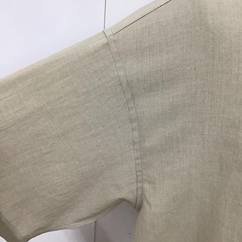 ジャーナルスタンダード JOURNAL STANDARD シャツ、ブラウス 半袖 半袖シャツ ノーカラーシャツ 半袖カットソー M 無地 ベージュ / ベージュ / メンズ USED 古着 中古 10096544