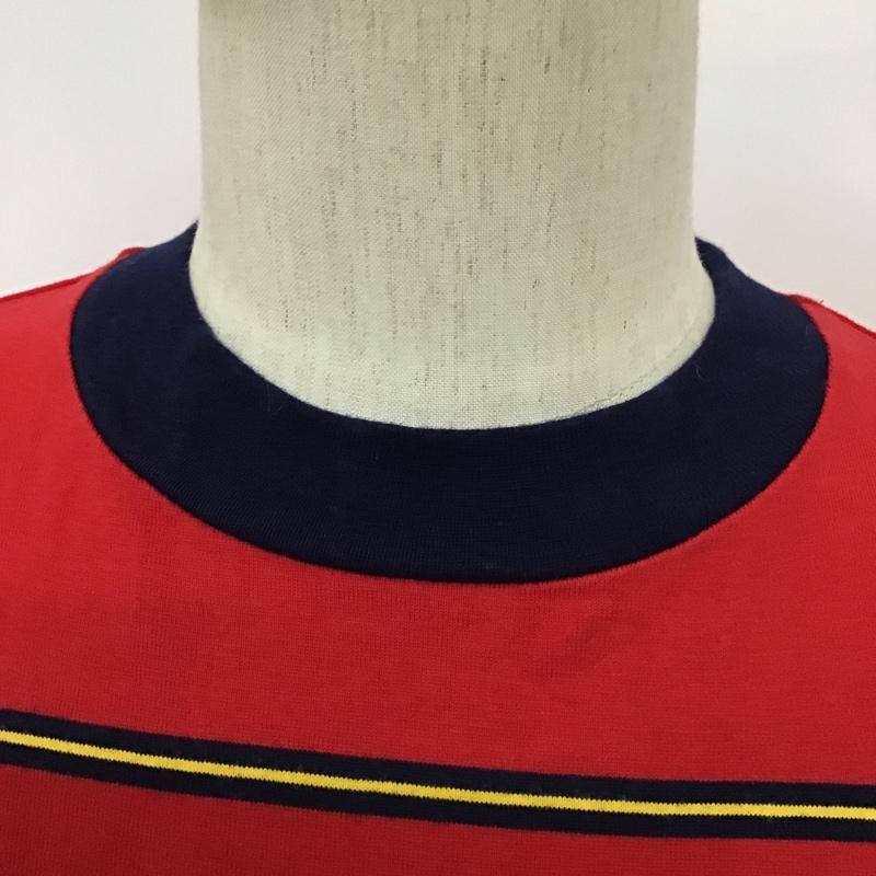 フィラ FILA カットソー 長袖 長袖カットソー ボーダーカットソー クルーネックカットソー S ボーダー柄 赤 / レッド / X 黄 / イエロー / X 紺 / ネイビー / メンズ USED 古着 中古 10096574