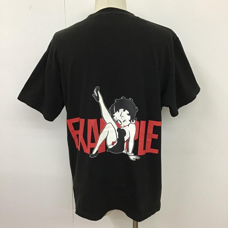 イグザンプル EXAMPLE Tシャツ 半袖 半袖カットソー プリントTシャツ クルーネックカットソー L プリント 黒 / ブラック / メンズ USED 古着 中古 10096577