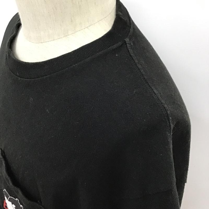 イグザンプル EXAMPLE Tシャツ 半袖 半袖カットソー プリントTシャツ クルーネックカットソー L プリント 黒 / ブラック / メンズ USED 古着 中古 10096577