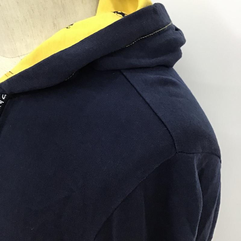 ジョルダーノ GIORDANO パーカー 長袖 長袖パーカー ジップアップジャケット パーカー L 無地 紺 / ネイビー / メンズ USED 古着 中古 10096614