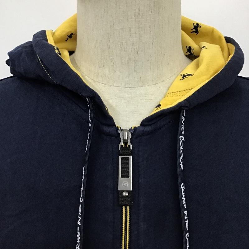 ジョルダーノ GIORDANO パーカー 長袖 長袖パーカー ジップアップジャケット パーカー L 無地 紺 / ネイビー / メンズ USED 古着 中古 10096614