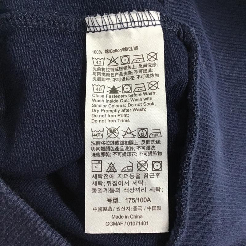 ジョルダーノ GIORDANO パーカー 長袖 長袖パーカー ジップアップジャケット パーカー L 無地 紺 / ネイビー / メンズ USED 古着 中古 10096614