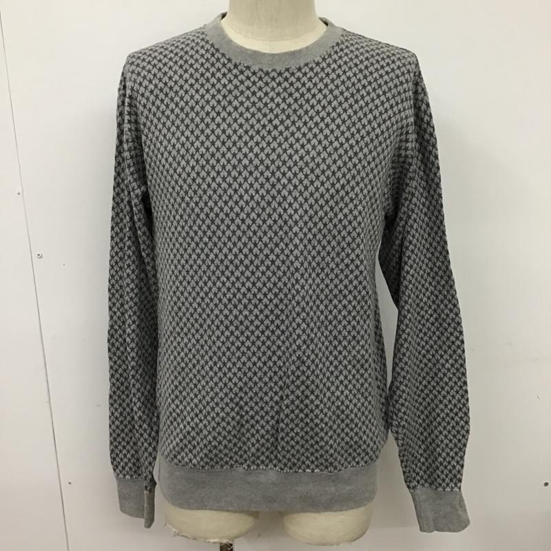 マッドヘクティク MADHECTIC カットソー 長袖 長袖カットソー クルーネックカットソー ロングスリーブカットソー スウェット トレーナー M 総柄 灰 / グレー / メンズ USED 古着 中古 10096623