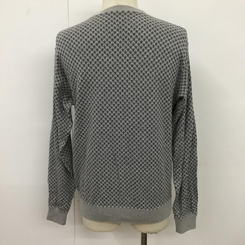 マッドヘクティク MADHECTIC カットソー 長袖 長袖カットソー クルーネックカットソー ロングスリーブカットソー スウェット トレーナー M 総柄 灰 / グレー / メンズ USED 古着 中古 10096623