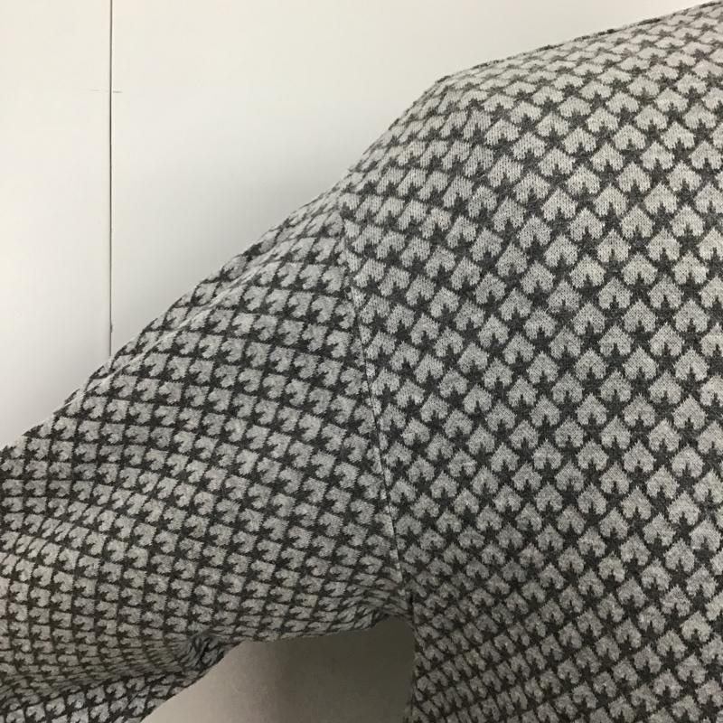 マッドヘクティク MADHECTIC カットソー 長袖 長袖カットソー クルーネックカットソー ロングスリーブカットソー スウェット トレーナー M 総柄 灰 / グレー / メンズ USED 古着 中古 10096623