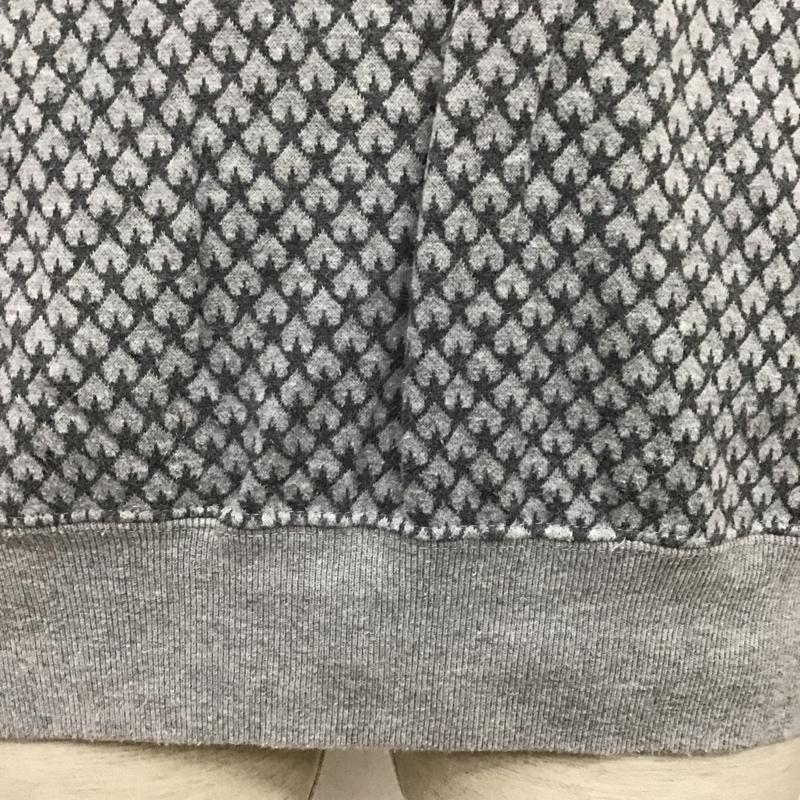 マッドヘクティク MADHECTIC カットソー 長袖 長袖カットソー クルーネックカットソー ロングスリーブカットソー スウェット トレーナー M 総柄 灰 / グレー / メンズ USED 古着 中古 10096623