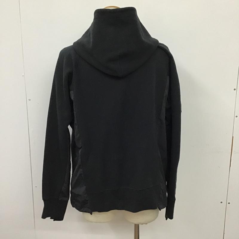 ナイキ NIKE パーカー 長袖 FA201203SAC sacai×NIKE コラボ パーカー 長袖スウェット フード付きパーカー M ロゴ、文字 黒 / ブラック / メンズ USED 古着 中古 10096635