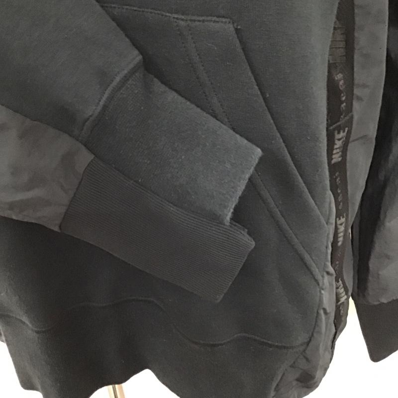 ナイキ NIKE パーカー 長袖 FA201203SAC sacai×NIKE コラボ パーカー 長袖スウェット フード付きパーカー M ロゴ、文字 黒 / ブラック / メンズ USED 古着 中古 10096635