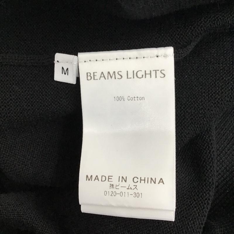 ビームスライツ BEAMS LIGHTS カーディガン 半袖 51-05-0009-248 ハーフスリーブカーディガン23 ニットカーディガン 半袖カーディガン M 無地 黒 / ブラック / メンズ USED 古着 中古 10096644