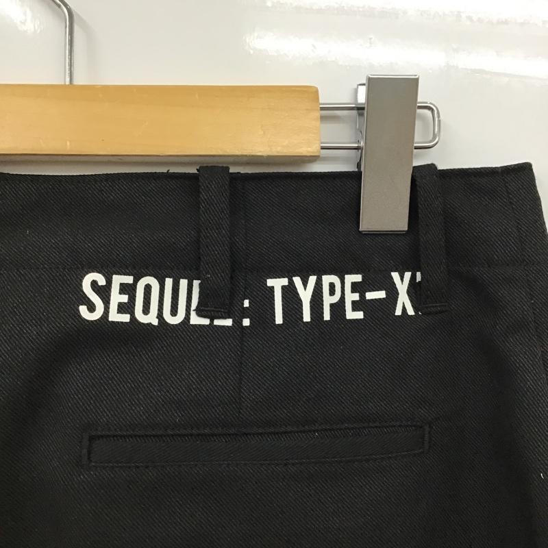 スクエア SQUARE パンツ デニム、ジーンズ カジュアルパンツ ワークパンツ ワイドパンツ センタータックパンツ デニムパンツ M 無地 黒 / ブラック / メンズ USED 古着 中古 10096696