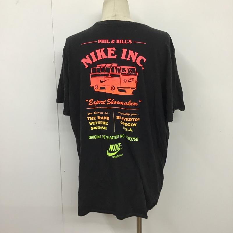 ナイキ NIKE Tシャツ 半袖 半袖カットソー プリントTシャツ クルーネックカットソー スポーツウェア XL プリント 黒 / ブラック / メンズ USED 古着 中古 10096705