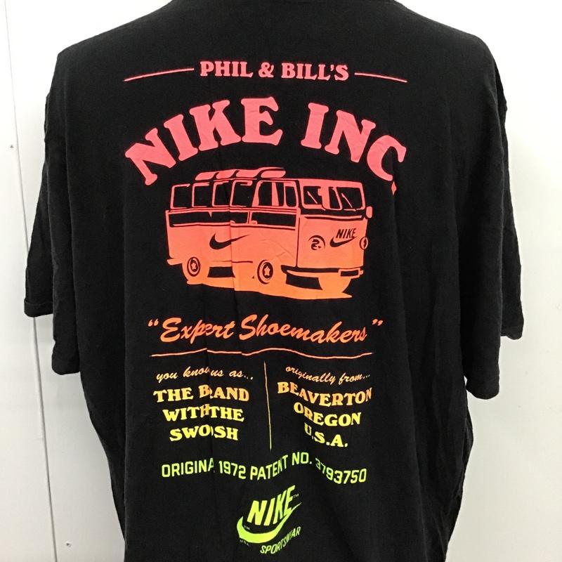 ナイキ NIKE Tシャツ 半袖 半袖カットソー プリントTシャツ クルーネックカットソー スポーツウェア XL プリント 黒 / ブラック / メンズ USED 古着 中古 10096705
