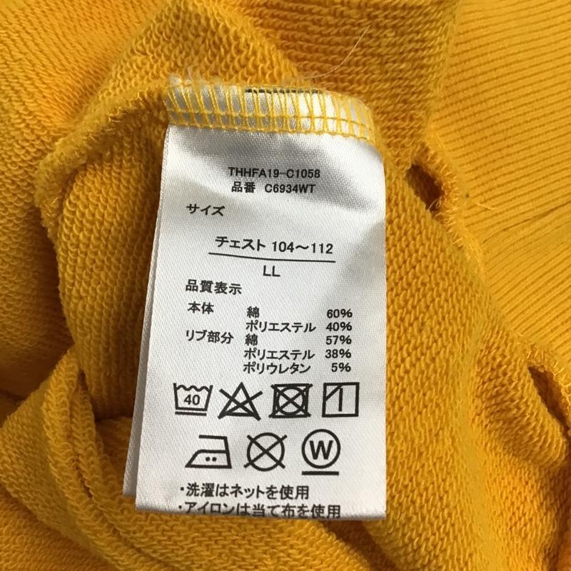 古着 USED パーカー 長袖 フード付きパーカー 長袖スウェット パーカー トレーナー LL ロゴ、文字 黄 / イエロー / メンズ USED 古着 中古 10096708