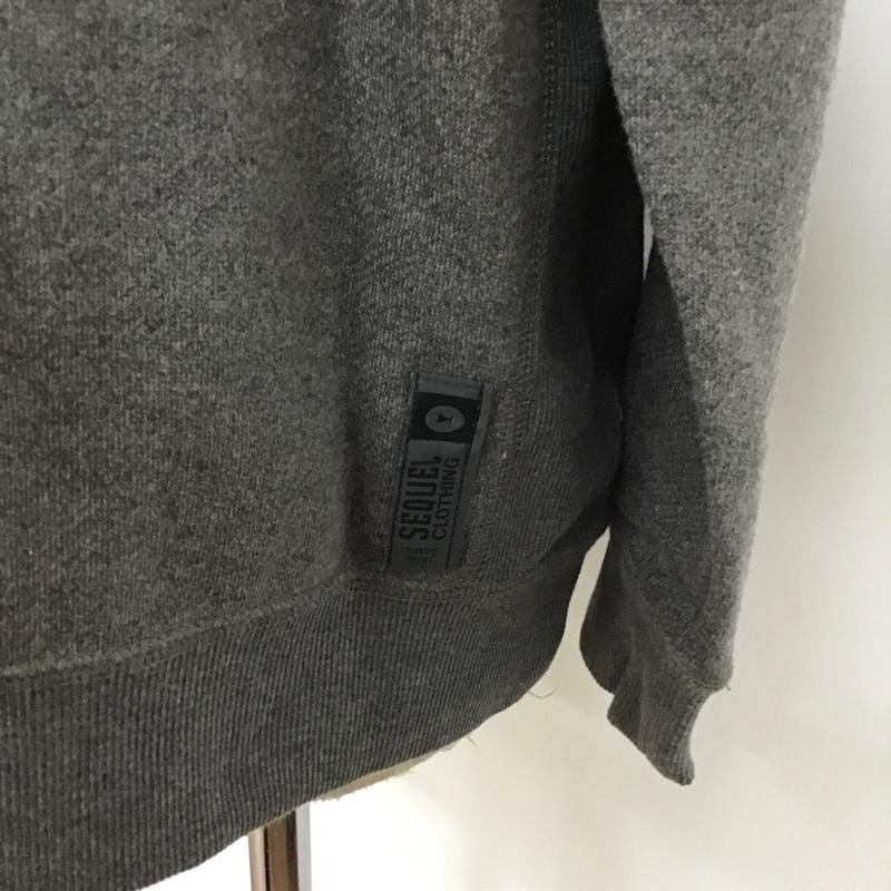 シークエル SEQUEL パーカー 長袖 フード付きパーカー 長袖スウェット パーカー トレーナー M ロゴ、文字 灰 / グレー / メンズ USED 古着 中古 10096728