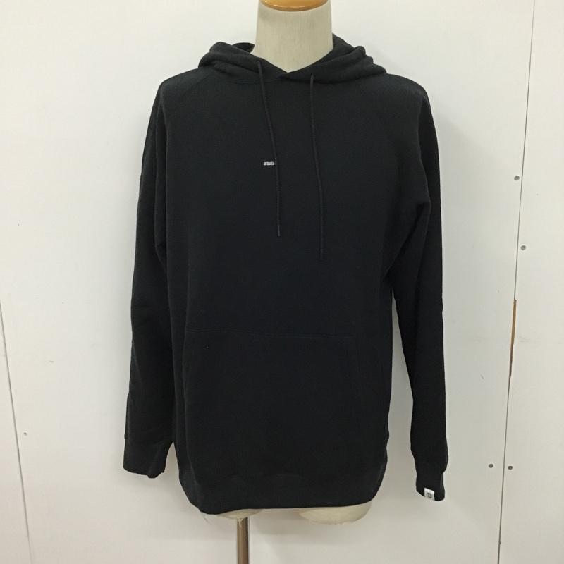 シークエル SEQUEL パーカー 長袖 M 無地 黒 / ブラック / メンズ USED 古着 中古 10096729