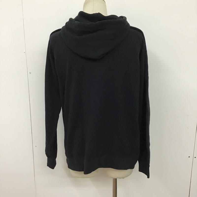 シークエル SEQUEL パーカー 長袖 M 無地 黒 / ブラック / メンズ USED 古着 中古 10096729