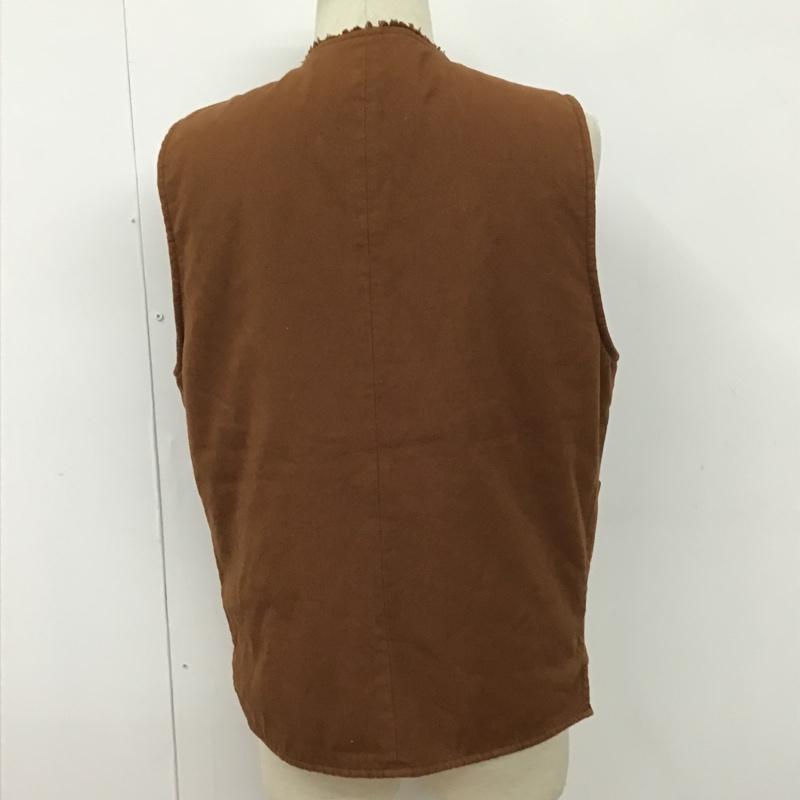 テンダーロイン TENDERLOIN ベスト ベスト ベスト 裏起毛 ノースリーブカットソー M 無地 茶 / ブラウン / メンズ USED 古着 中古 10096739