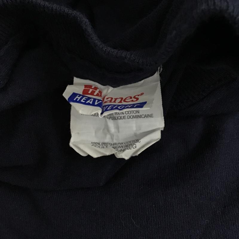 ヘインズ HANES Tシャツ 半袖 半袖カットソー プリントTシャツ クルーネックカットソー L プリント 紺 / ネイビー / レディース USED 古着 中古 10096773