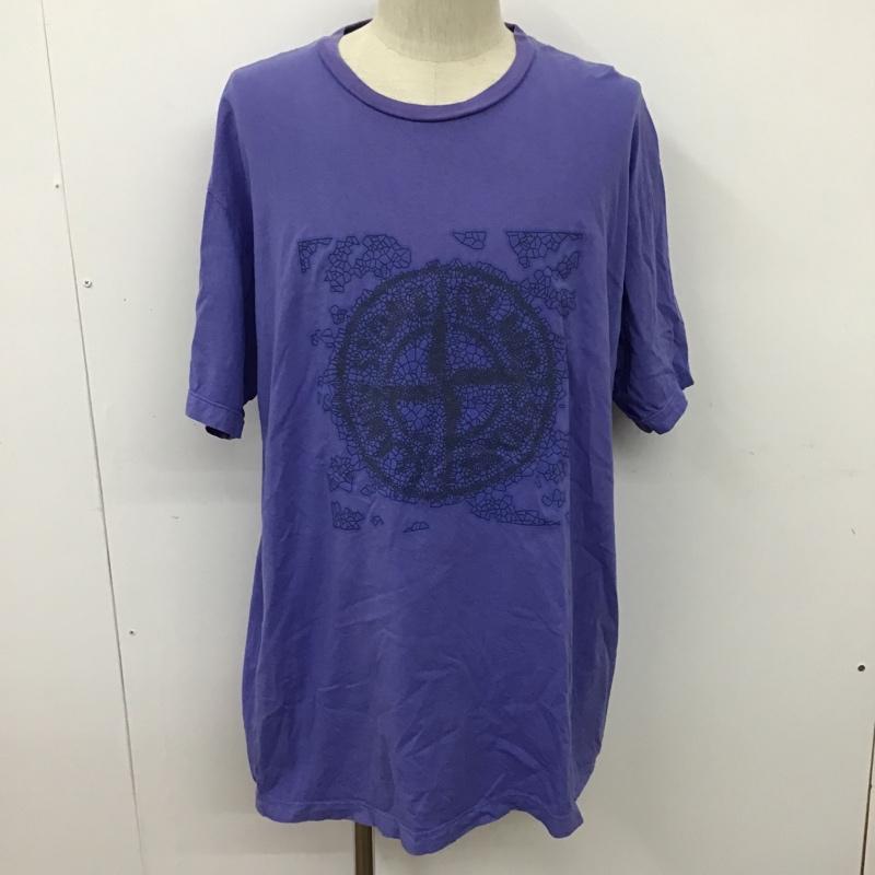 ストーンアイランド STONE ISLAND Tシャツ 半袖 70152NS84 Tシャツ 半袖カットソー プリントTシャツ FREE プリント 紫 / パープル / メンズ USED 古着 中古 10096780