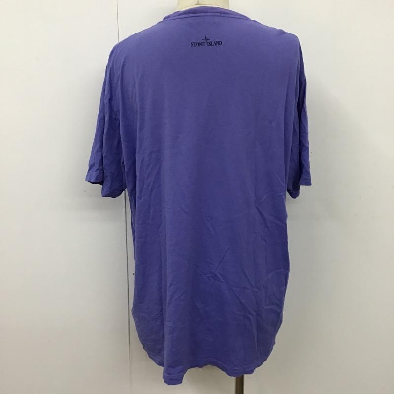 ストーンアイランド STONE ISLAND Tシャツ 半袖 70152NS84 Tシャツ 半袖カットソー プリントTシャツ FREE プリント 紫 / パープル / メンズ USED 古着 中古 10096780