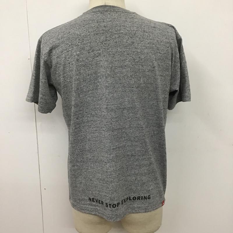 ザノースフェイス THE NORTH FACE Tシャツ 半袖 NT31955 スモールボックスロゴTシャツ 半袖カットソー クルーネックカットソー M ロゴ、文字 灰 / グレー / メンズ USED 古着 中古 10096784
