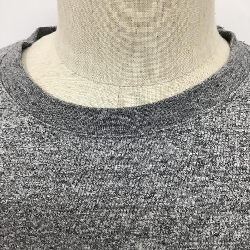 ザノースフェイス THE NORTH FACE Tシャツ 半袖 NT31955 スモールボックスロゴTシャツ 半袖カットソー クルーネックカットソー M ロゴ、文字 灰 / グレー / メンズ USED 古着 中古 10096784