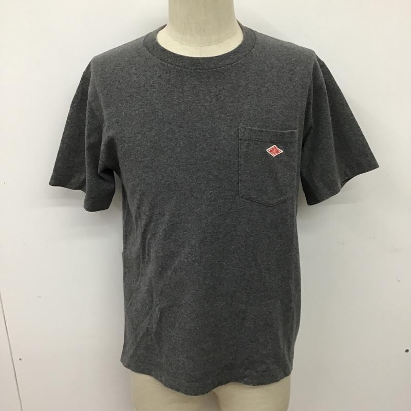 ダントン Danton Tシャツ 半袖 19S-HS-001 半袖カットソー プリントTシャツ クルーネックカットソー 38 ロゴ、文字 灰 / グレー / メンズ USED 古着 中古 10096785