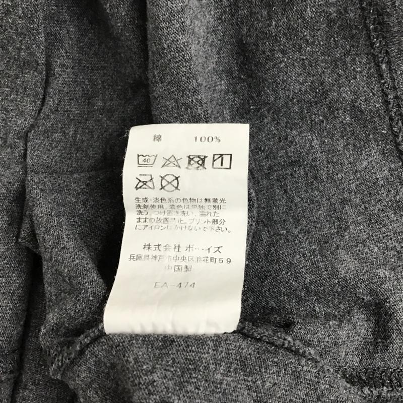 ダントン Danton Tシャツ 半袖 19S-HS-001 半袖カットソー プリントTシャツ クルーネックカットソー 38 ロゴ、文字 灰 / グレー / メンズ USED 古着 中古 10096785