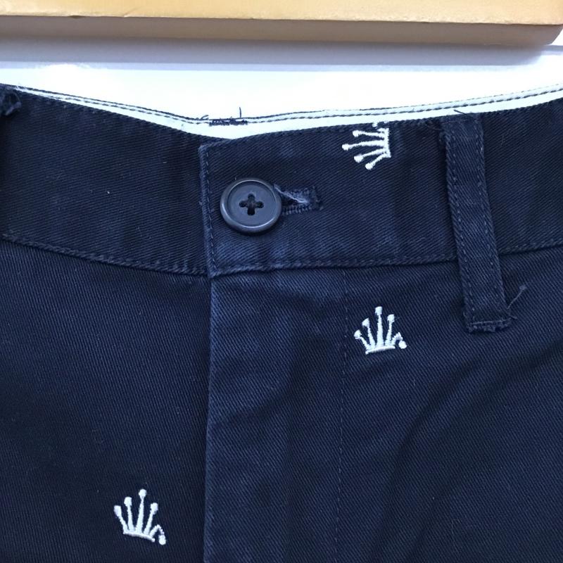 ステューシー STUSSY パンツ ショートパンツ ハーフパンツ ショートパンツ カジュアルパンツ 30インチ 刺繍 紺 / ネイビー / メンズ USED 古着 中古 10096791