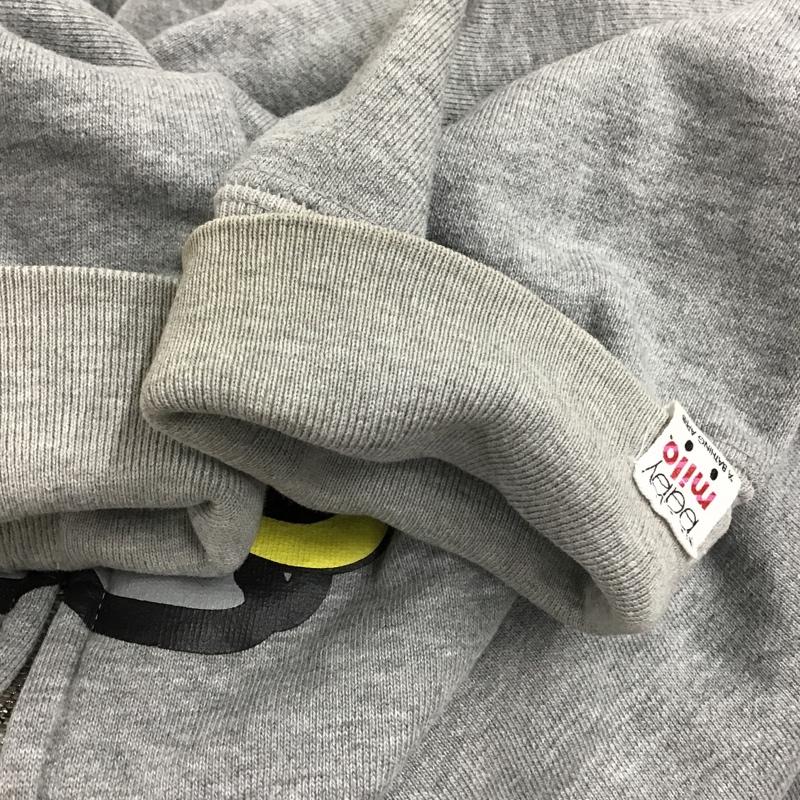 アベイシングエイプ A BATHING APE パーカー 長袖 フード付きパーカー 長袖スウェット ジップアップパーカー M プリント 灰 / グレー / メンズ USED 古着 中古 10096798