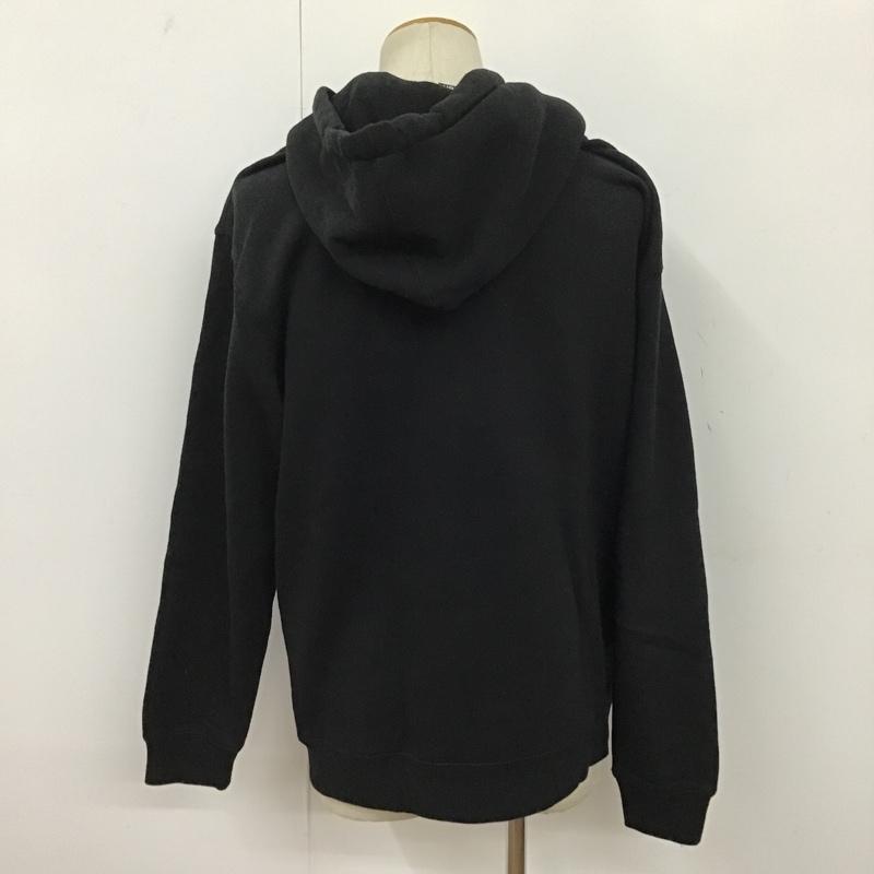 ナインワンセブン Nine One Seven パーカー 長袖 フード付きパーカー 長袖パーカー プリント長袖カットソー M プリント 黒 / ブラック / メンズ USED 古着 中古 10096800