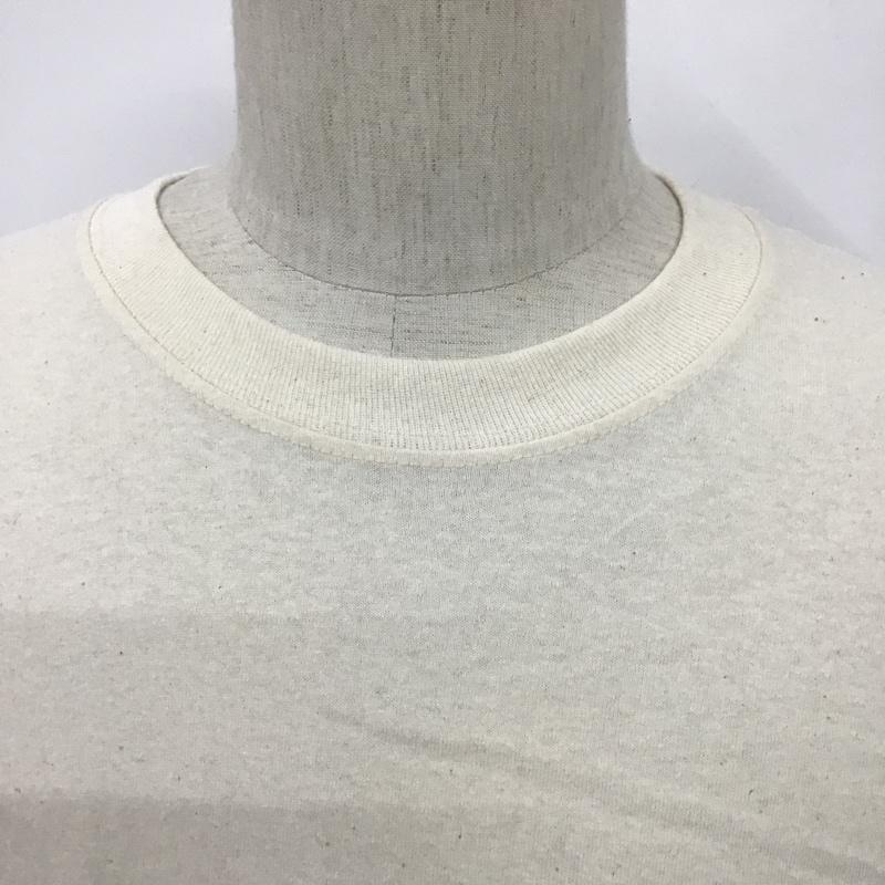 ギルダン GILDAN カットソー 長袖 長袖カットソー クルーネックカットソー 長袖Tシャツ 無地 L 無地 オフホワイト / オフホワイト / メンズ USED 古着 中古 10096806
