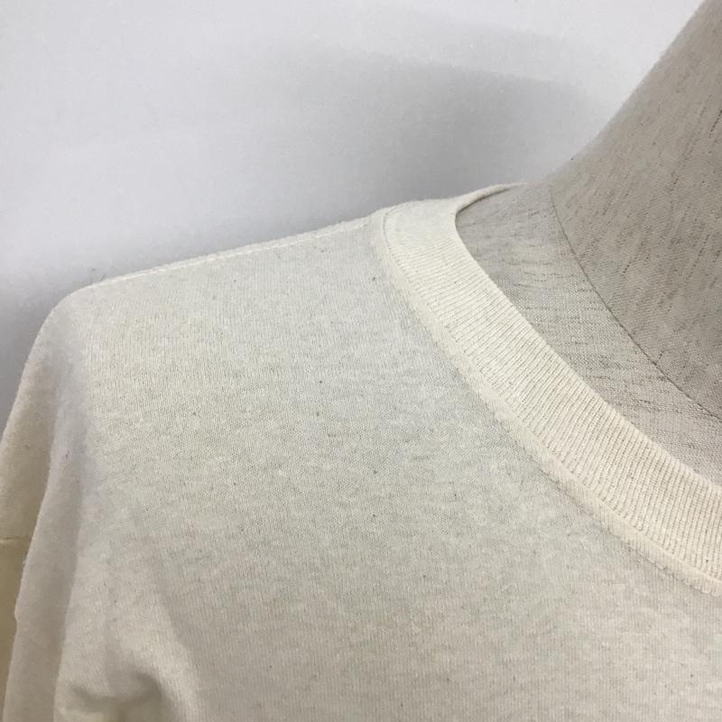 ギルダン GILDAN カットソー 長袖 長袖カットソー クルーネックカットソー 長袖Tシャツ 無地 L 無地 オフホワイト / オフホワイト / メンズ USED 古着 中古 10096806