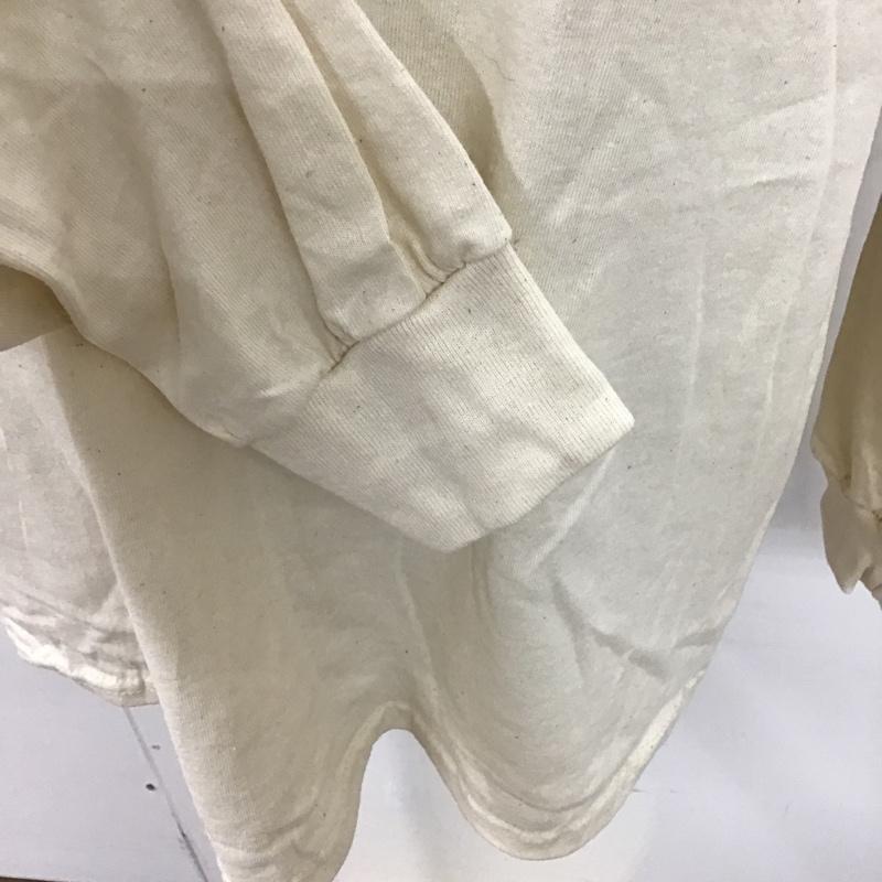 ギルダン GILDAN カットソー 長袖 長袖カットソー クルーネックカットソー 長袖Tシャツ 無地 L 無地 オフホワイト / オフホワイト / メンズ USED 古着 中古 10096806
