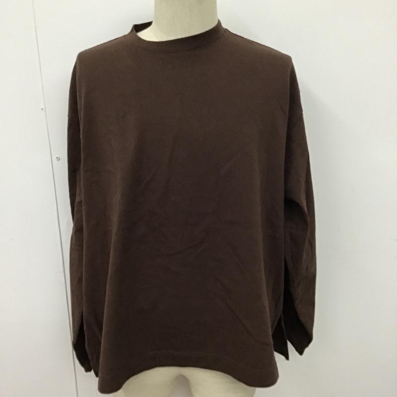 ウィム バイ リドム WYM LIDNM カットソー 長袖 M 無地 茶 / ブラウン / メンズ USED 古着 中古 10096807